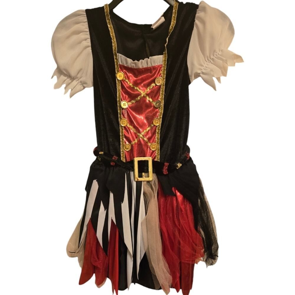 Pirate Girls Costume Gasparilla Queen Of The Seas Dress Size Large